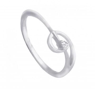  Кольцо для помолвки из белого золота с бриллиантом (1153982),dgm00432(10152-1153982),цена 5 731 грн.