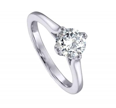  Кольцо для помолвки с бриллиантом из золота (1153569),dgv00333.1(10813-1153569),цена 309 951 грн.