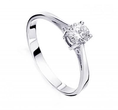  Кольцо для помолвки с бриллиантом из платины (1154253),n185.6(11848-1154253),цена 39 667 грн.