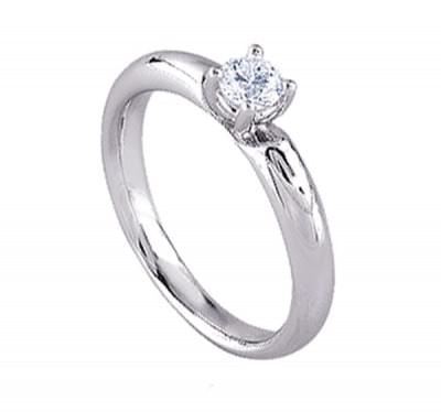  Кольцо для помолвки с бриллиантом из платины (1154259),12it5(11855-1154259),цена 27 427 грн.