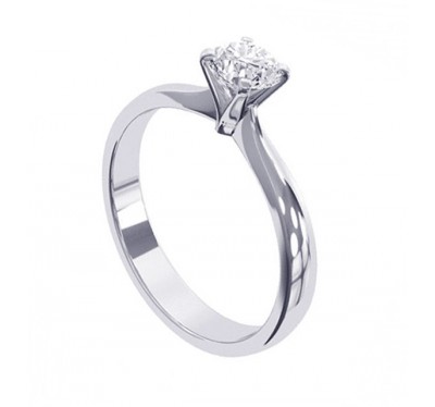 Кольцо для помолвки из платины с бриллиантом  (1154409),r251.7(11860-1154409),цена 62 099 грн.