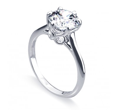  Кольцо для помолвки из белого золота с бриллиантами (1154431),dgmp00576.3(12501-1154431),цена 379 737 грн.