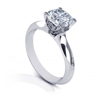  Кольцо для помолвки из белого золота с бриллиантами (1154450),dgmp00652.1(12519-1154450),цена 156 700 грн.