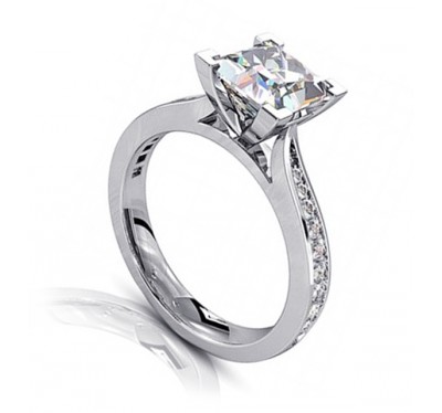  Кольцо для помолвки из белого золота с бриллиантами (1154457),dgmp00624(12527-1154457),цена 105 904 грн.