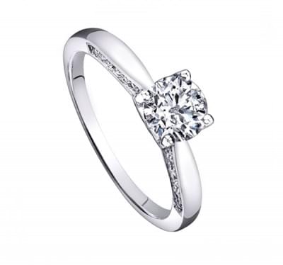  Золотое кольцо с бриллиантами для помолвки (1153959),r176(3804-1153959),цена 137 283 грн.