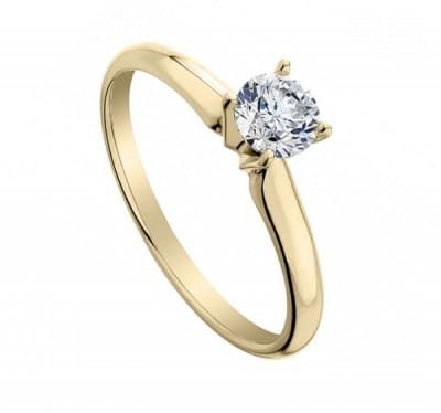  Золотое кольцо с бриллиантом для помолвки (1153572),v3.7(4189-1153572),цена 33 938 грн.
