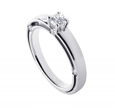  Кольцо для помолвки из белого золота с бриллиантами (1153976),59p(4554-1153976),цена 39 253 грн.