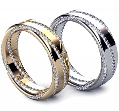  Золотые кольца с бриллиантами (1155260),w212(4563-1155260),цена 106 251 грн.