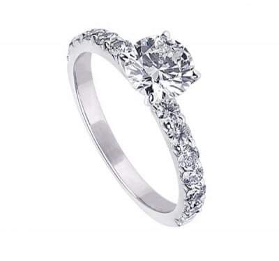  Кольцо для помолвки с бриллиантами (1153981),47mye2(4890-1153981),цена 70 275 грн.