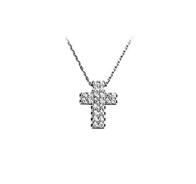  Золотой крестик с бриллиантами (1120248),nw87(4994-1120248),цена 18 615 грн.