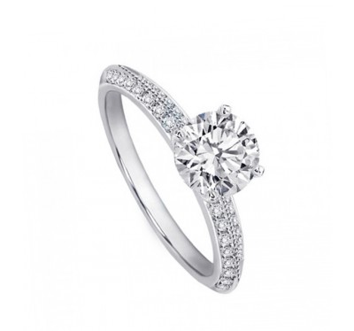  Кольцо для помолвки с бриллиантами (1154396),dgm00051(7779-1154396),цена 50 829 грн.