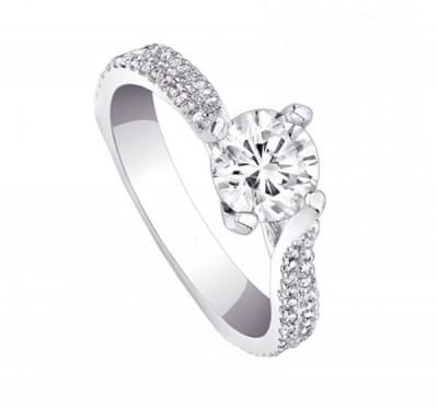  Кольцо для помолвки с бриллиантами (1153610),dgm00203(7888-1153610),цена 108 601 грн.