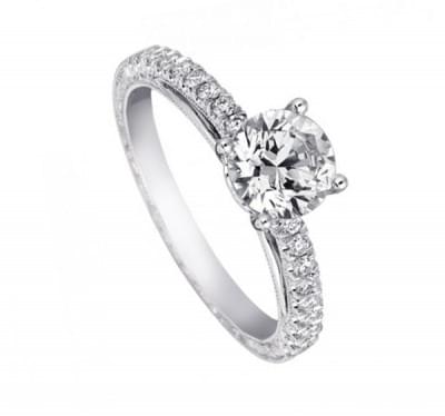  Кольцо с бриллиантами для помолвки (1154103),dgm00193(8087-1154103),цена 42 843 грн.