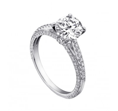  Кольцо для помолвки с бриллиантами (1154401),dgm00199(8093-1154401),цена 156 980 грн.