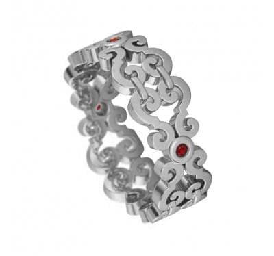  Кольцо с рубинами (1127026),gm00073(8565-1127026),цена 11 567 грн.