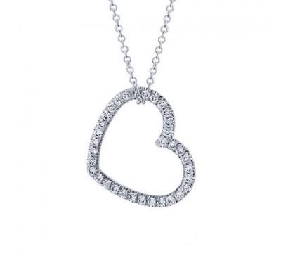  Кулон-сердце с бриллиантами (1146665),dgn00203(8824-1146665),цена 37 982 грн.