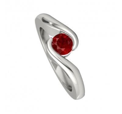  Кольцо с рубином (1128575),dgr00440(9300-1128575),цена 9 699 грн.