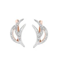 Серьги из красного золота с бриллиантами