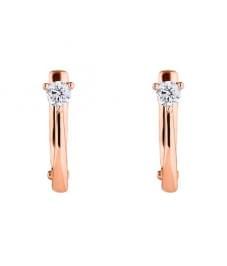 Серьги из красного золота с бриллиантами