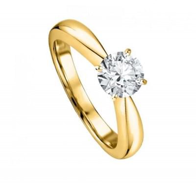  Кольцо с бриллиантом для помолвки (1154234),dgv00336.5(11759-1154234),цена 55 931 грн.