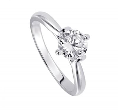  Кольцо с бриллиантом для помолвки (1154257),dgm00187.1(11851-1154257),цена 56 953 грн.