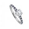 Кольцо с бриллиантами и сапфирами для помолвки, фото 1, цена 109 690 грн.