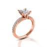 Кольцо для помолвки из белого золота с бриллиантами, фото 4, цена 113 042 грн.
