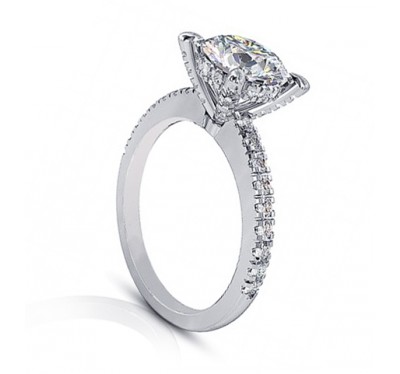  Кольцо для помолвки из белого золота с бриллиантами (1154470),dgmp00637(12540-1154470),цена 47 403 грн.