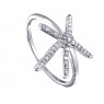 Золотое кольцо с бриллиантами, фото 1, цена 26 243 грн.
