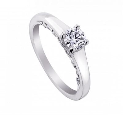  Золотое кольцо с бриллиантами для помолвки (1153635),v26.1(2979-1153635),цена 32 350 грн.