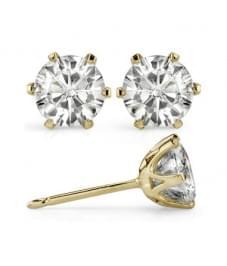 Золотые серьги с бриллиантами