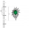 Серьги из золота с изумрудами и бриллиантами, фото 2, цена 117 743 грн.