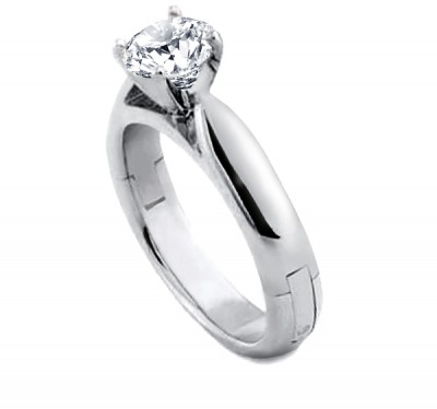  Кольцо для помолвки из белого золота с бриллиантом (1156321),dg30998.1(7686-1156321),цена 41 565 грн.