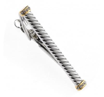  Зажим для галстука из золота с бриллиантами (1124797),dg31028(7742-1124797),цена 26 499 грн.