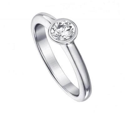  Кольцо для помолвки из белого золота с бриллиантом (1154022),dgm00056(7784-1154022),цена 22 364 грн.