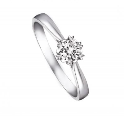 Кольцо для помолвки с бриллиантами из золота