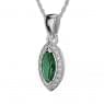 Кулон с изумрудом и бриллиантами, фото 2, цена 24 404 грн.